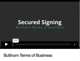 Bullhorn Terms of Business