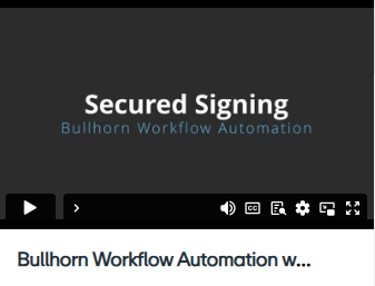Bullhorn Workflow Automation