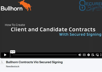 Client and Candidate Contracts with secured signing