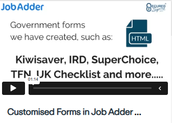 Customised Forms in Job Adder