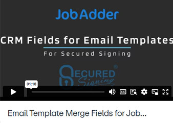 Email Template Merge Fields for Job Adder